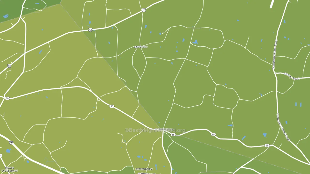 Dobbersville, NC block-group voter-turnout map