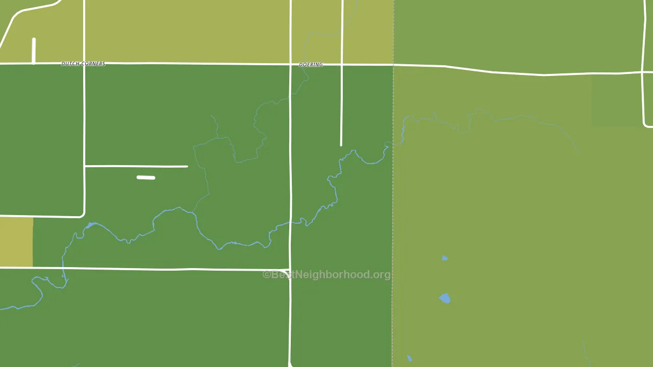 Doering, WI block-group voter-turnout map