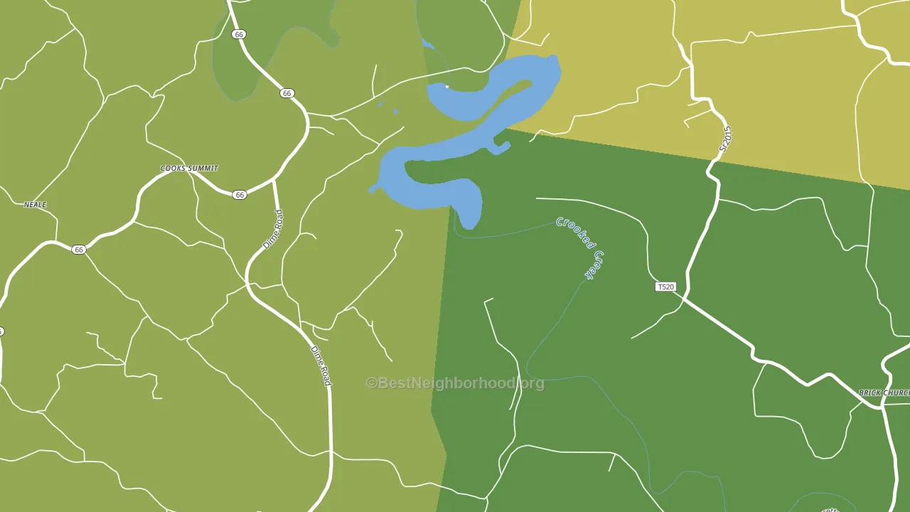 Dog Town, PA block-group voter-turnout map