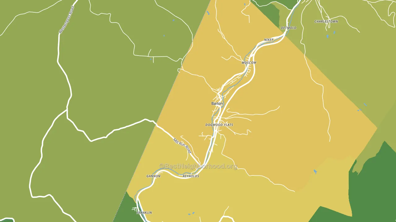 Dogwood Flats, MD block-group voter-turnout map