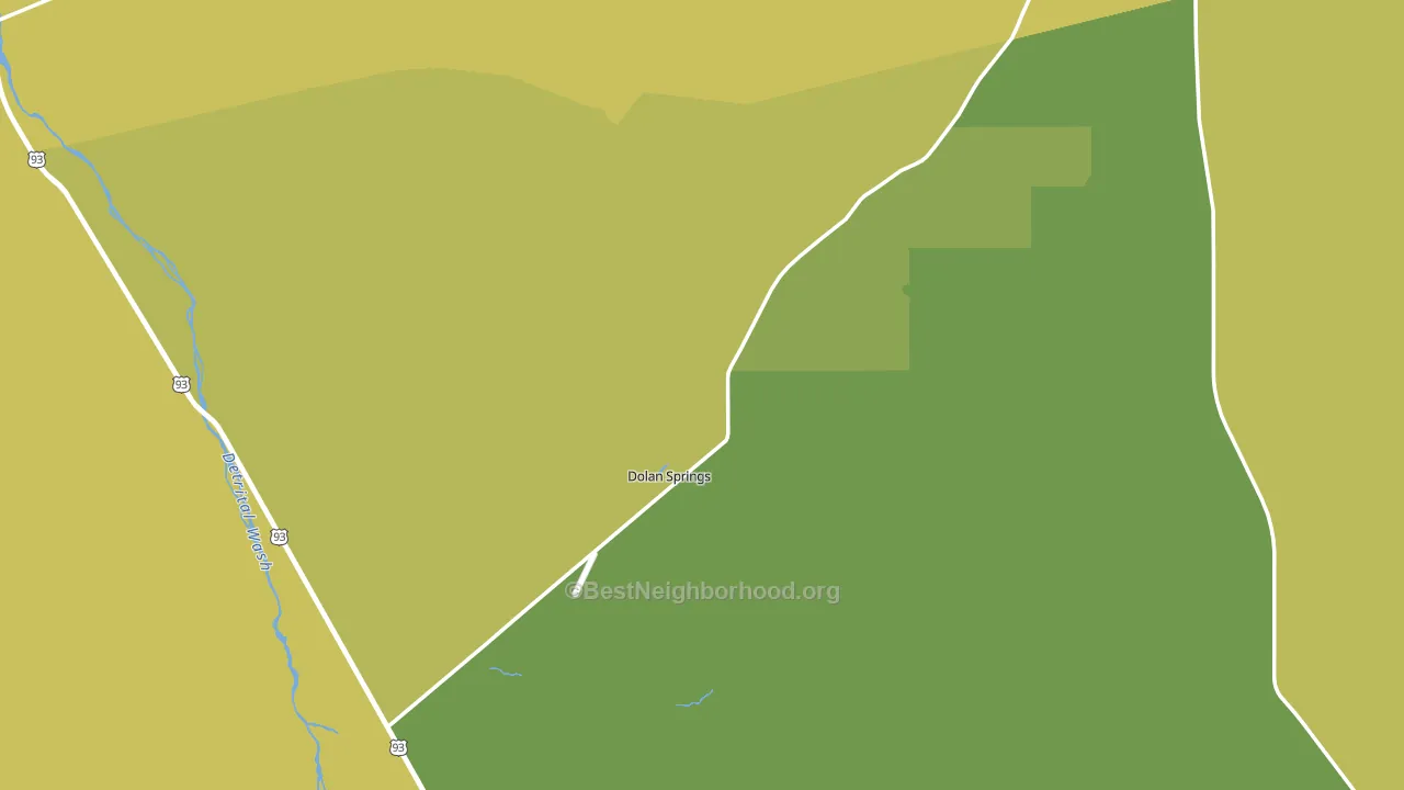 Dolan Springs, AZ block-group voter-turnout map