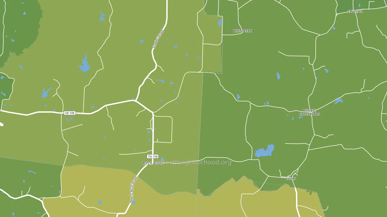 Dollar, TN block-group voter-turnout map