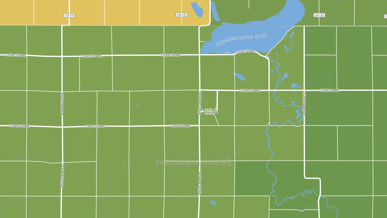 Dolliver, IA block-group voter-turnout map