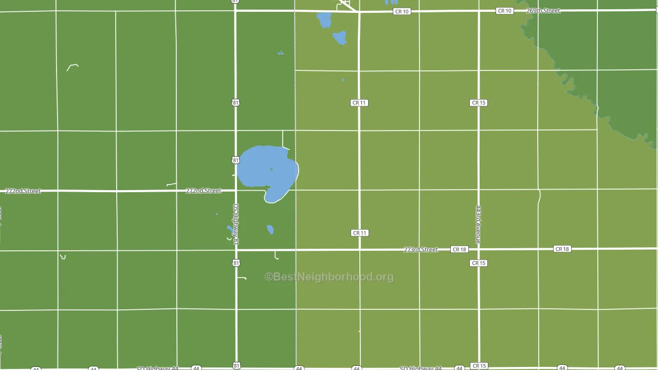 Dolton, SD block-group voter-turnout map