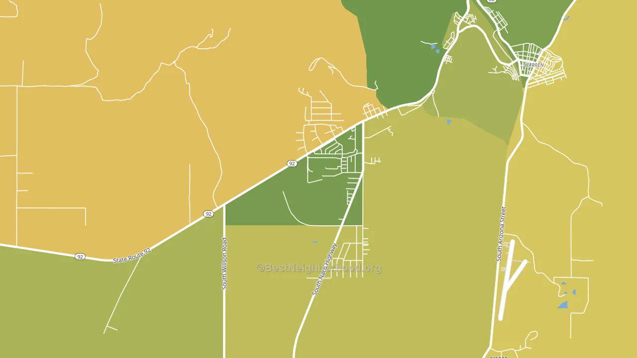 Don Luis, AZ block-group voter-turnout map