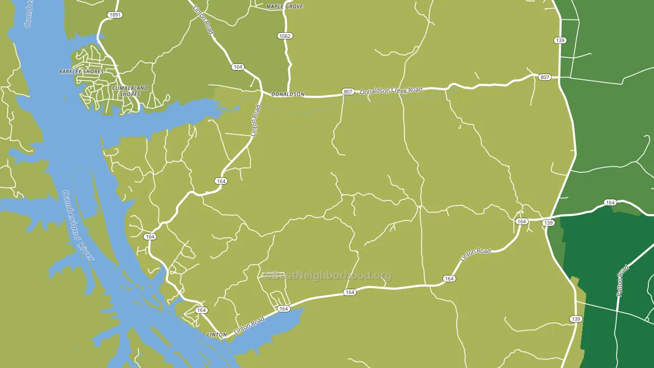 Donaldson, KY block-group voter-turnout map