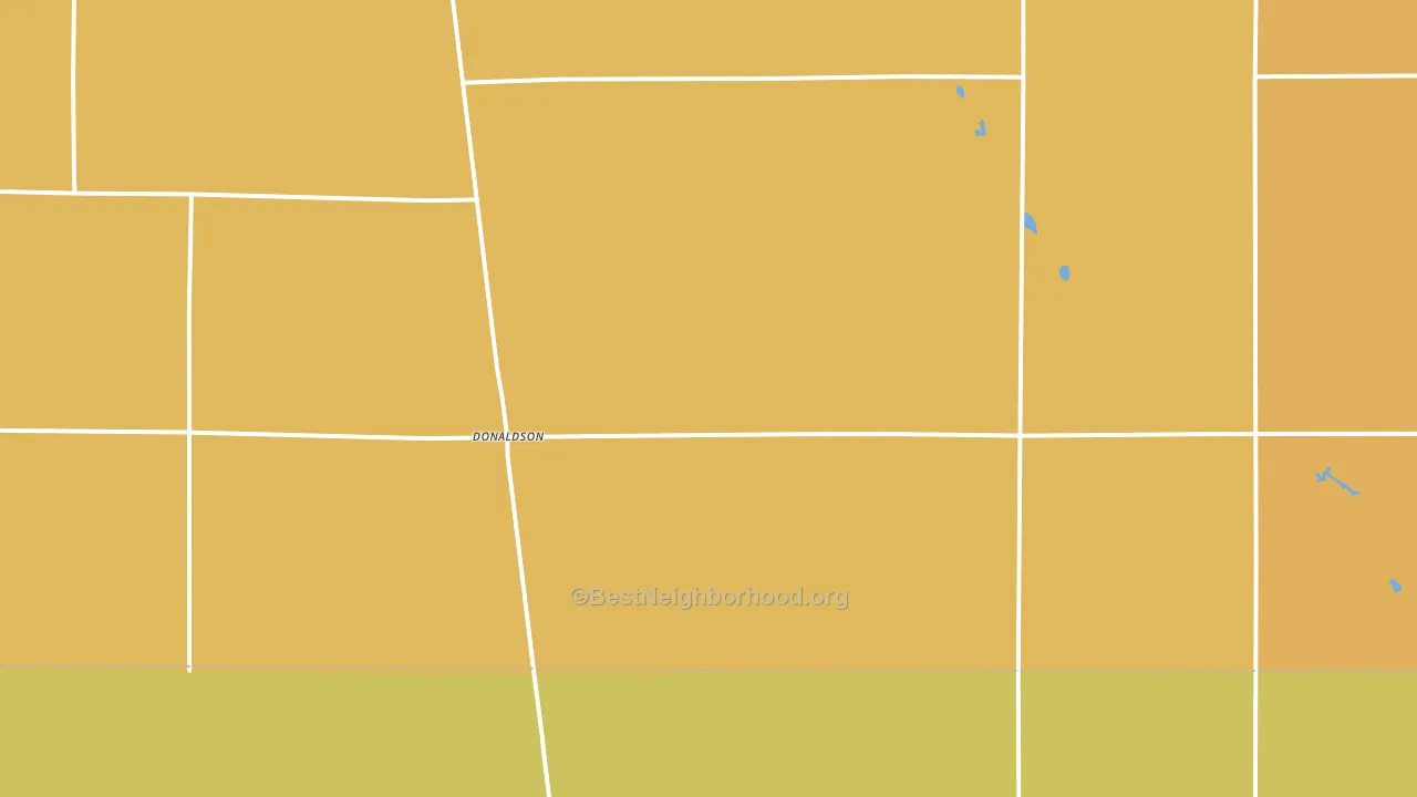 Donaldson, MN block-group voter-turnout map