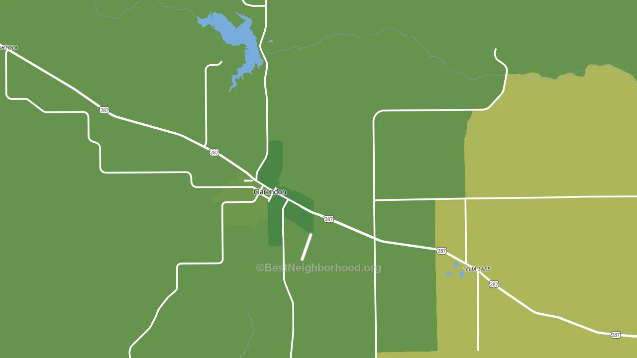 Donley County, TX block-group voter-turnout map
