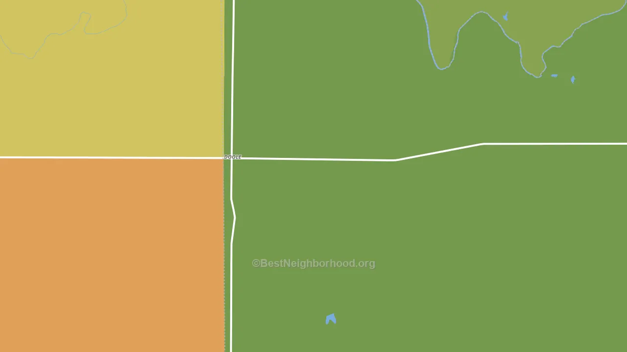Doole, TX block-group voter-turnout map