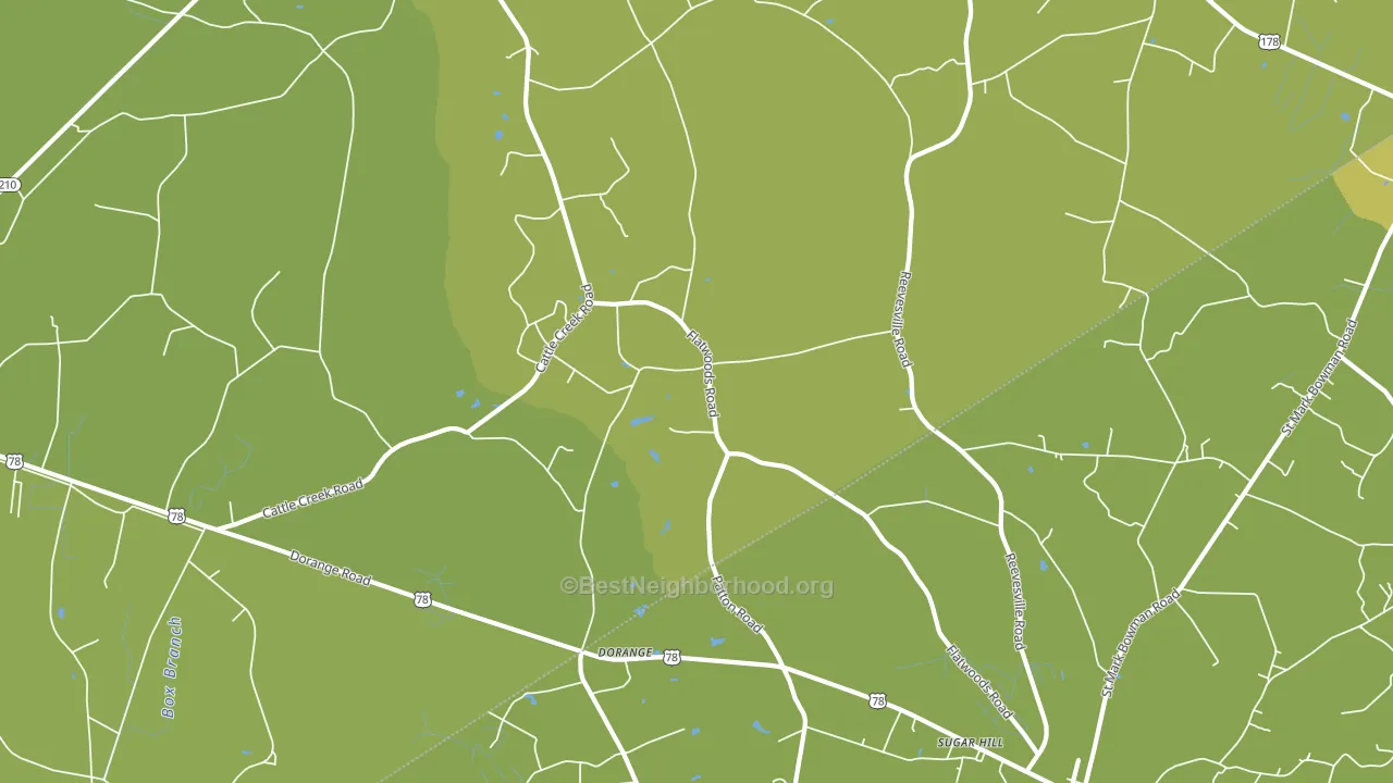 Dorange, SC block-group voter-turnout map