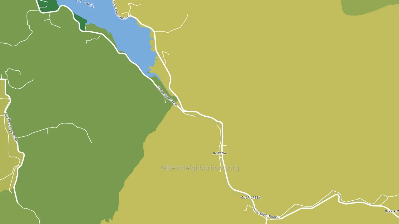 Dorena, OR block-group voter-turnout map