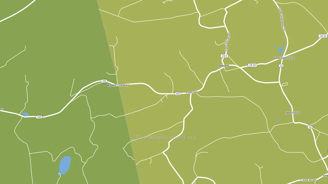 Dorloo, NY block-group voter-turnout map