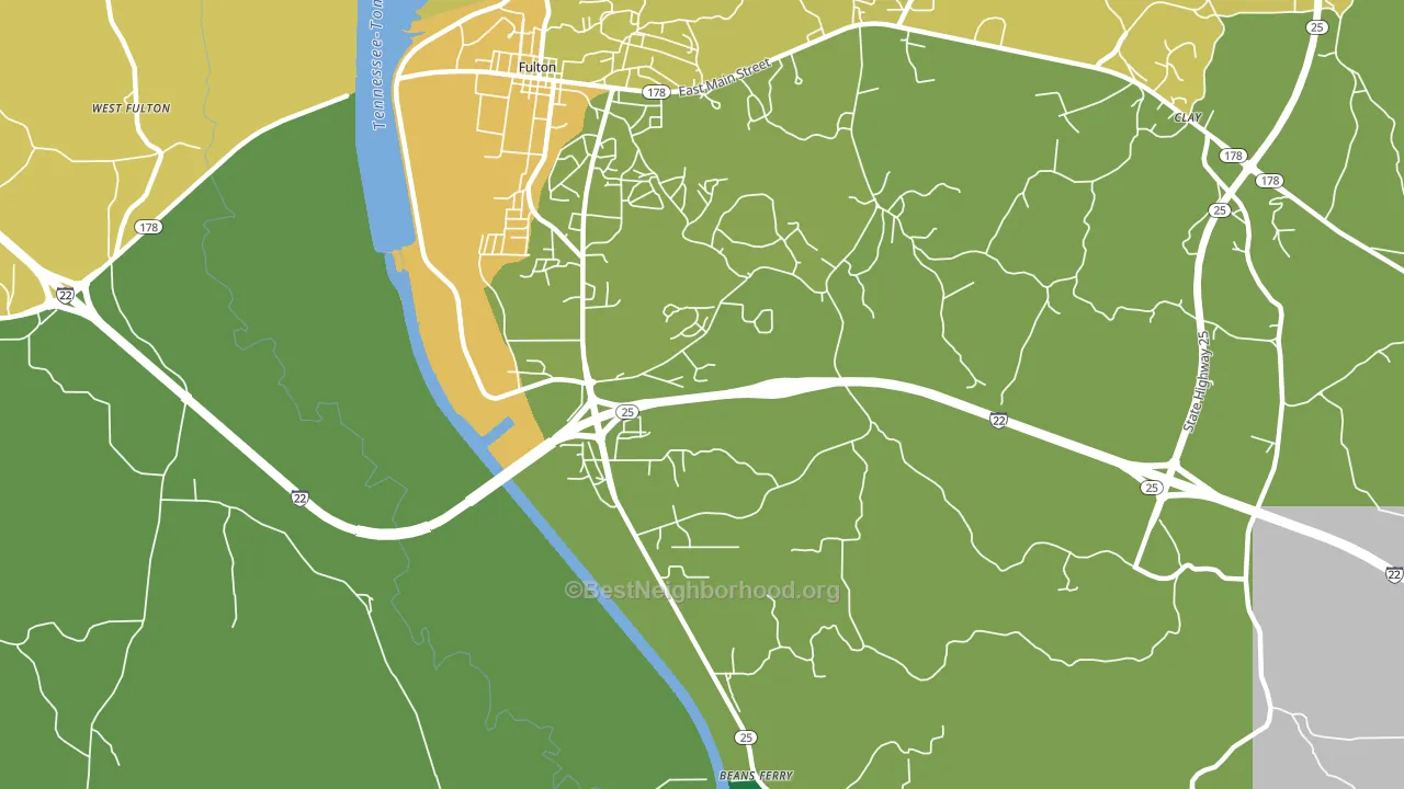 Dorsey, MS block-group voter-turnout map