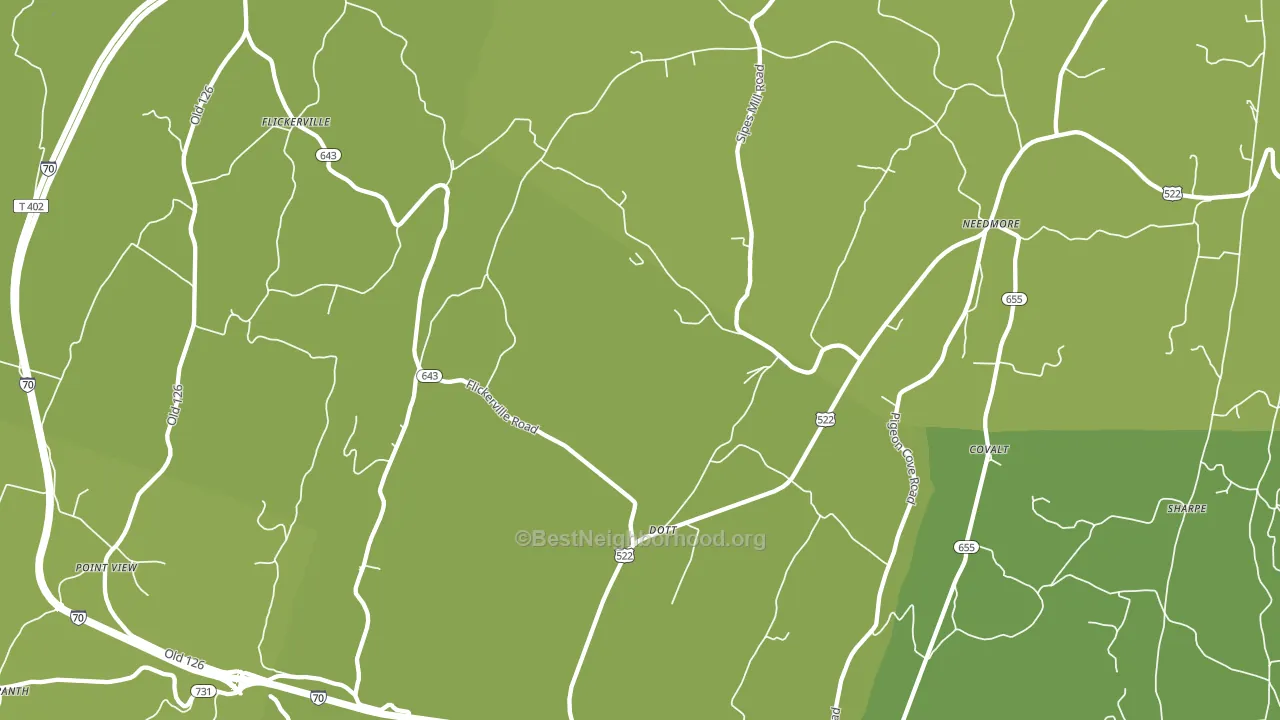 Dott, PA block-group voter-turnout map