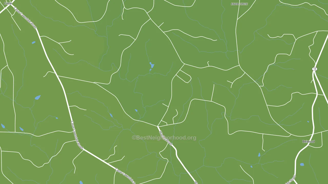 Double Shoals, NC block-group voter-turnout map