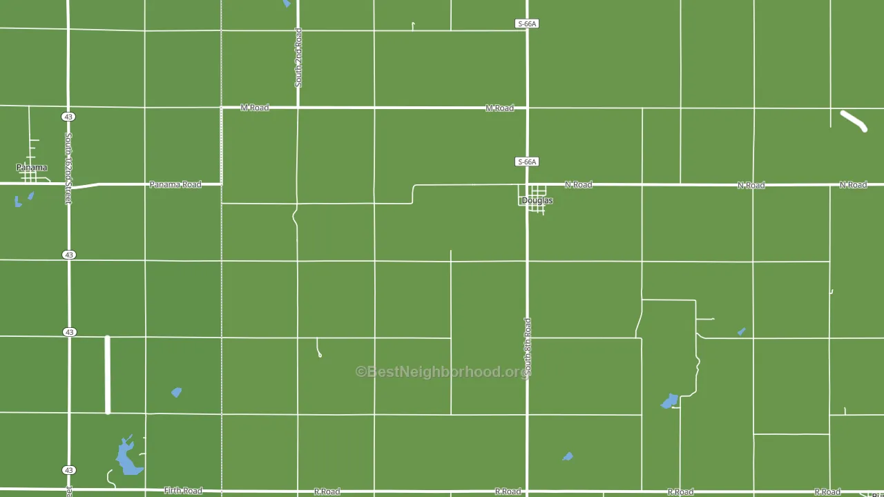 Douglas, NE block-group voter-turnout map
