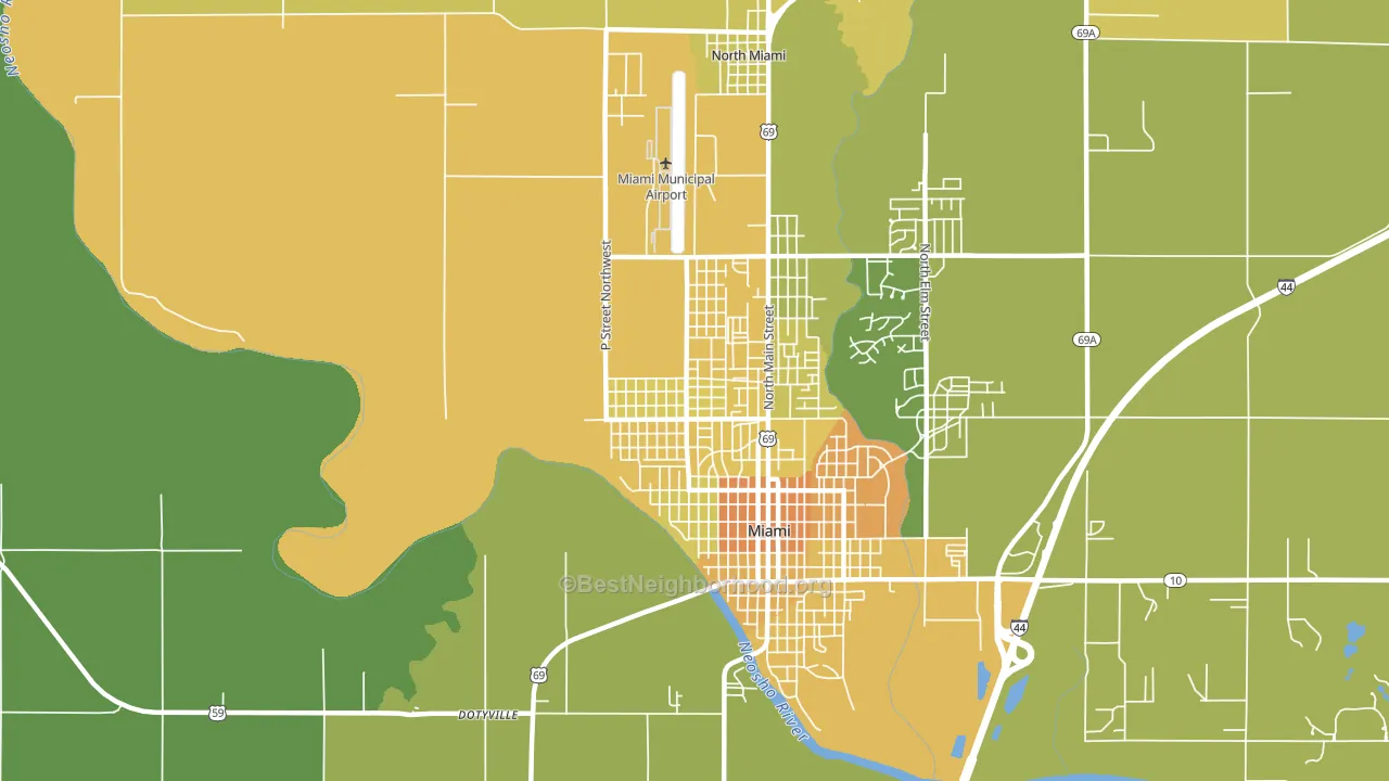 Douthat, OK block-group voter-turnout map