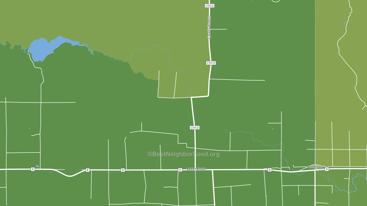 Dover, WI block-group voter-turnout map