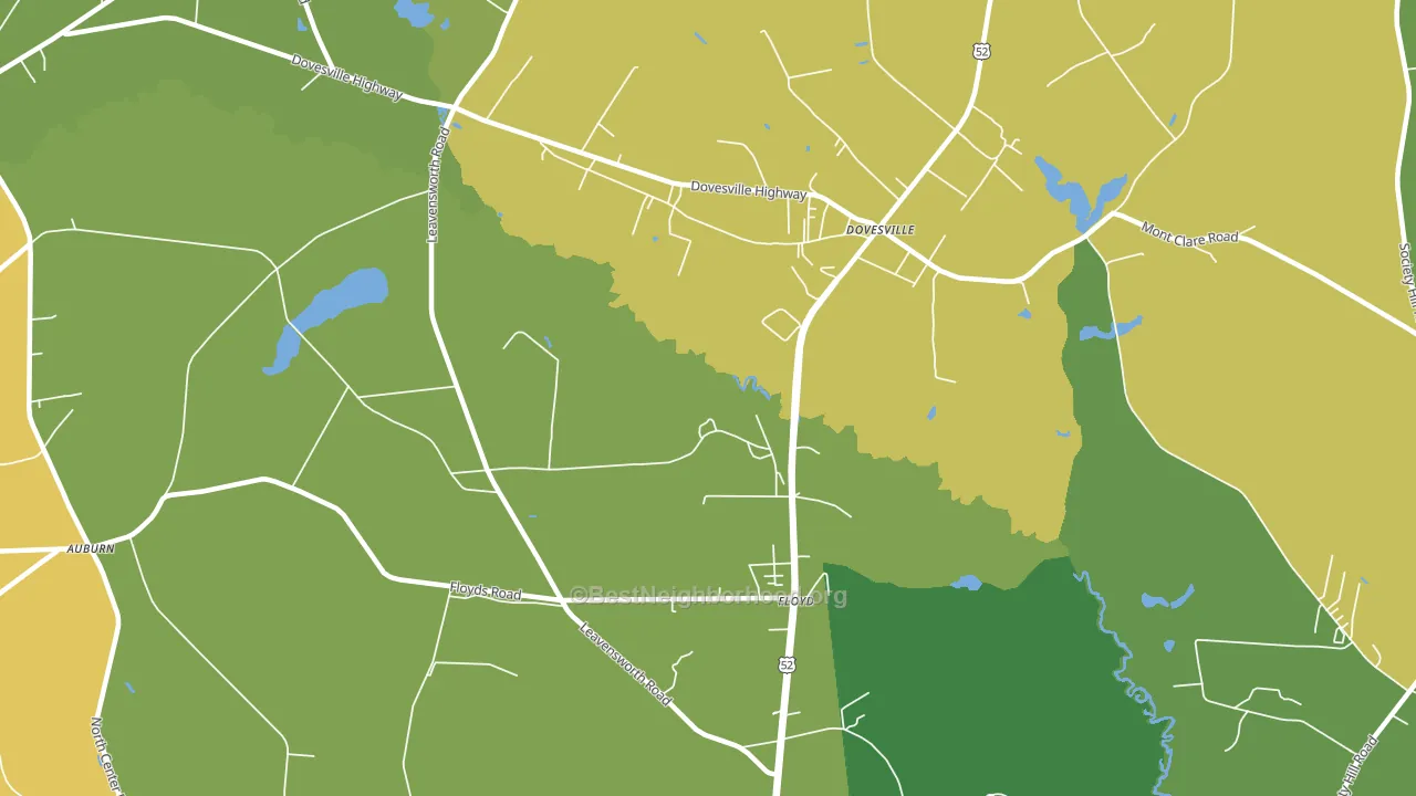 Dovesville, SC block-group voter-turnout map