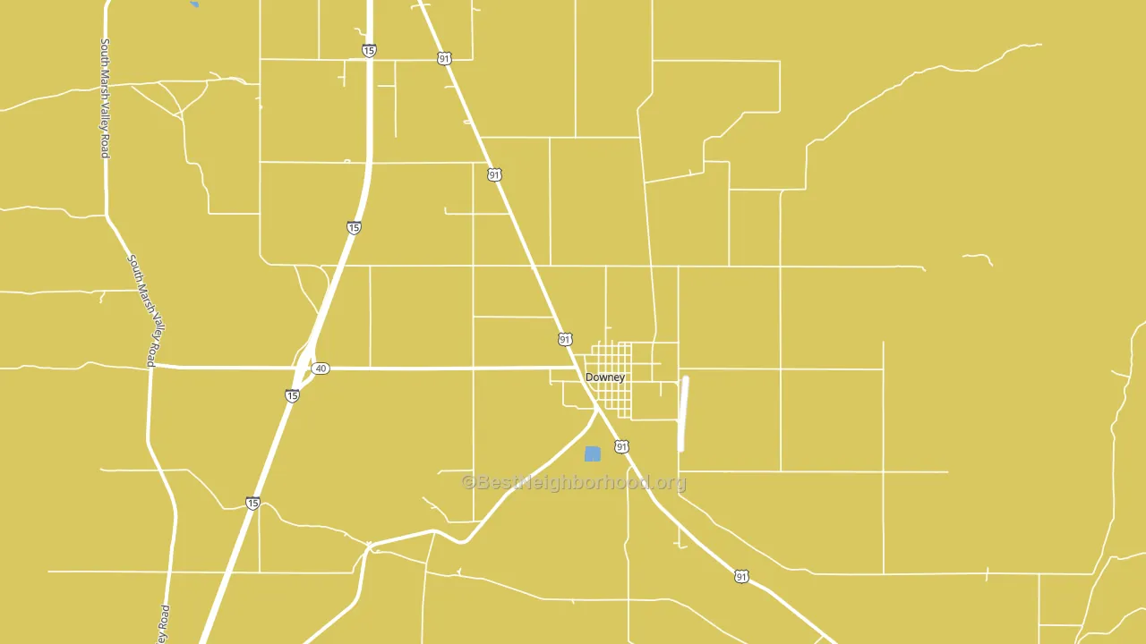 Downey, ID block-group voter-turnout map