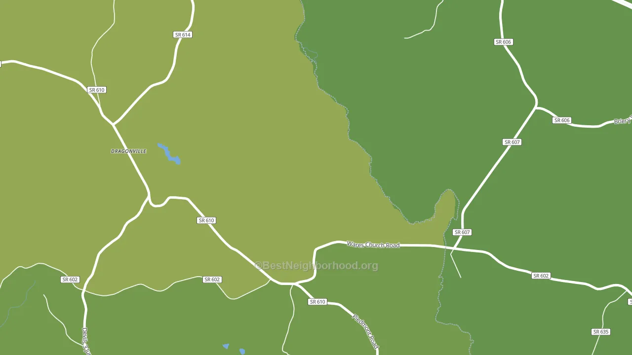Dragonville, VA block-group voter-turnout map
