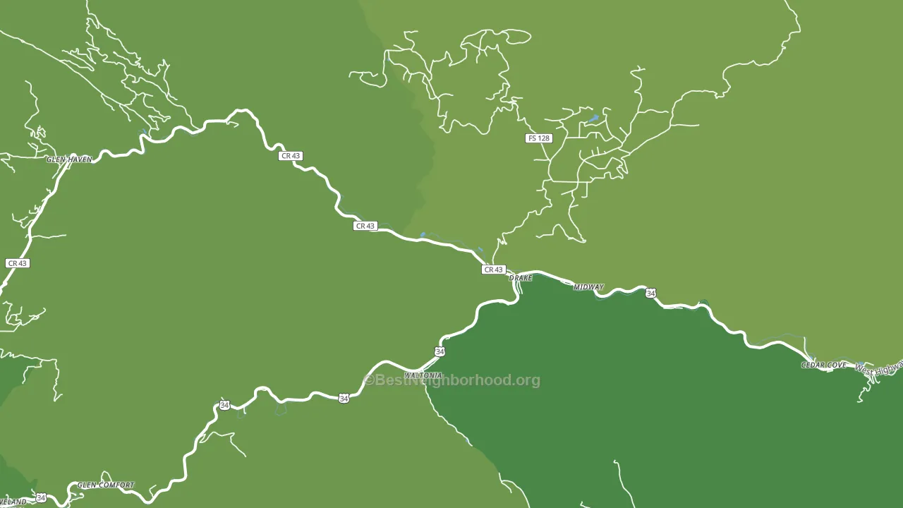 Drake, CO block-group voter-turnout map