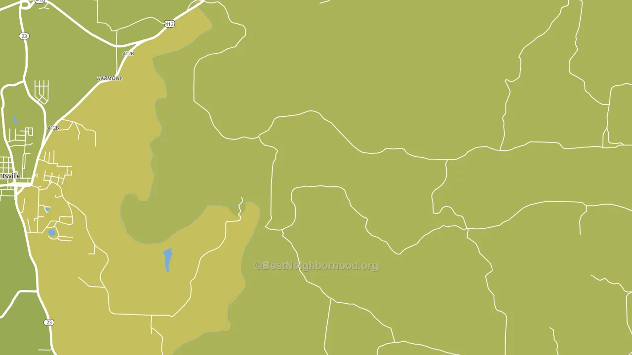 Drakes Creek, AR block-group voter-turnout map