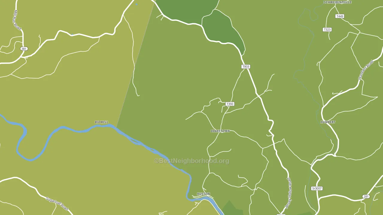 Draketown, PA block-group voter-turnout map