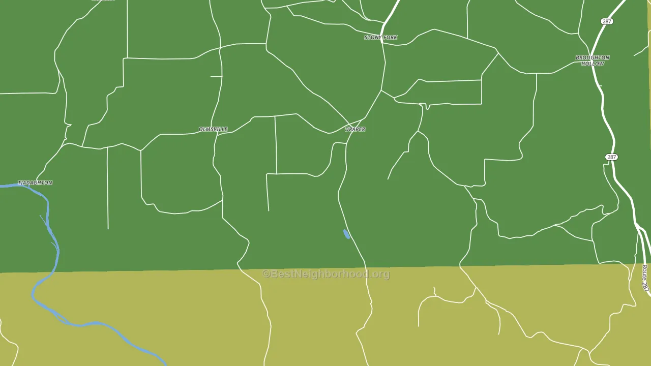 Draper, PA block-group voter-turnout map
