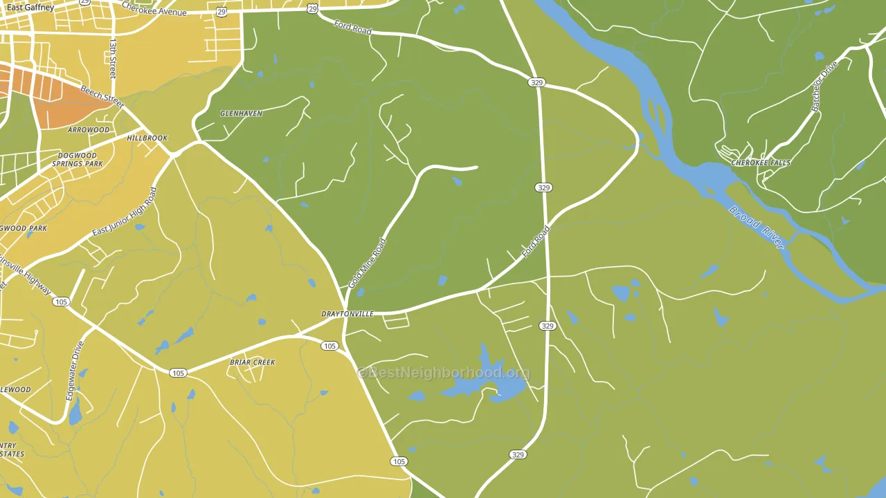 Draytonville, SC block-group voter-turnout map