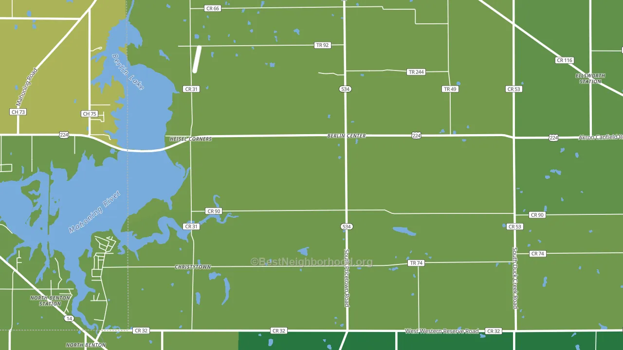 Driftwood, OH block-group voter-turnout map