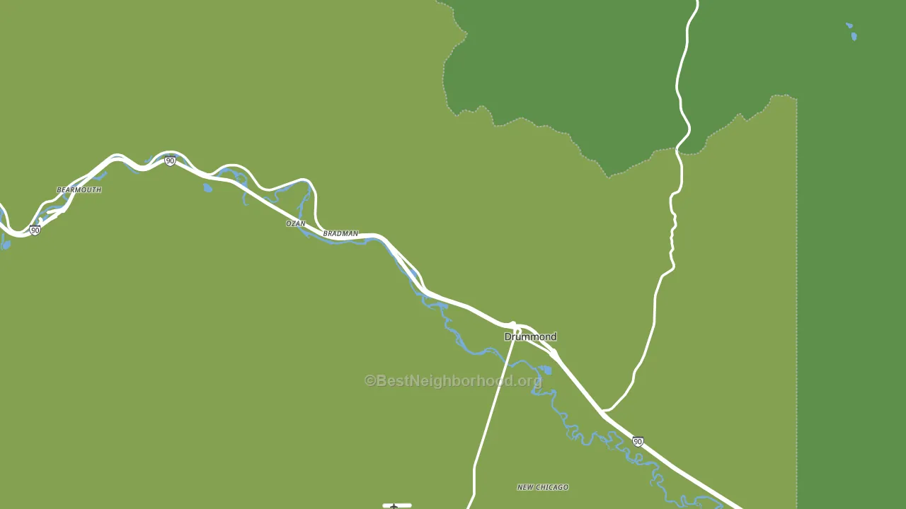 Drummond, MT block-group voter-turnout map