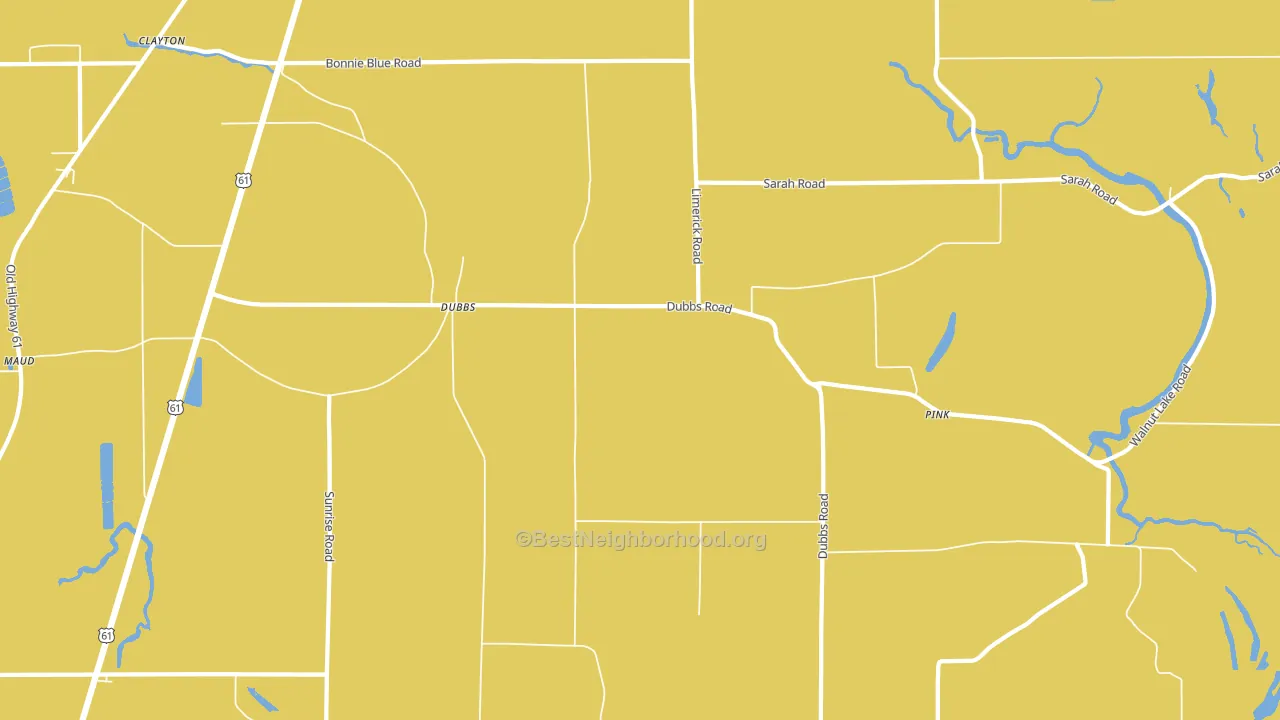 Dubbs, MS block-group voter-turnout map