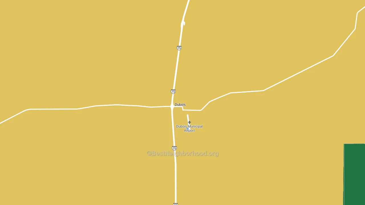 Dubois, ID block-group voter-turnout map