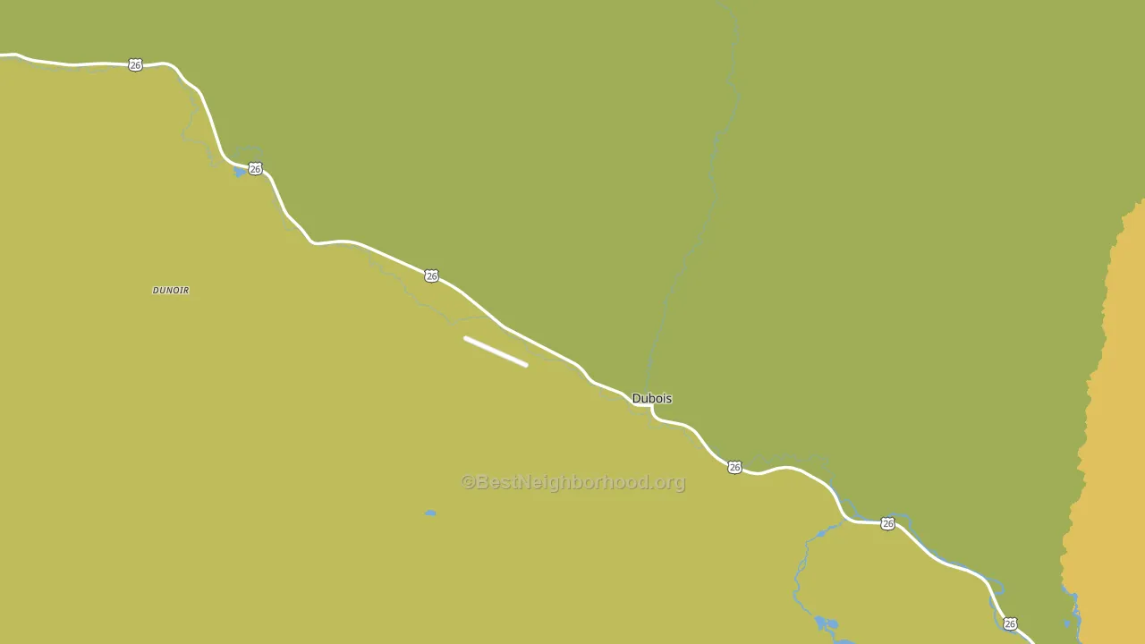 Dubois, WY block-group voter-turnout map