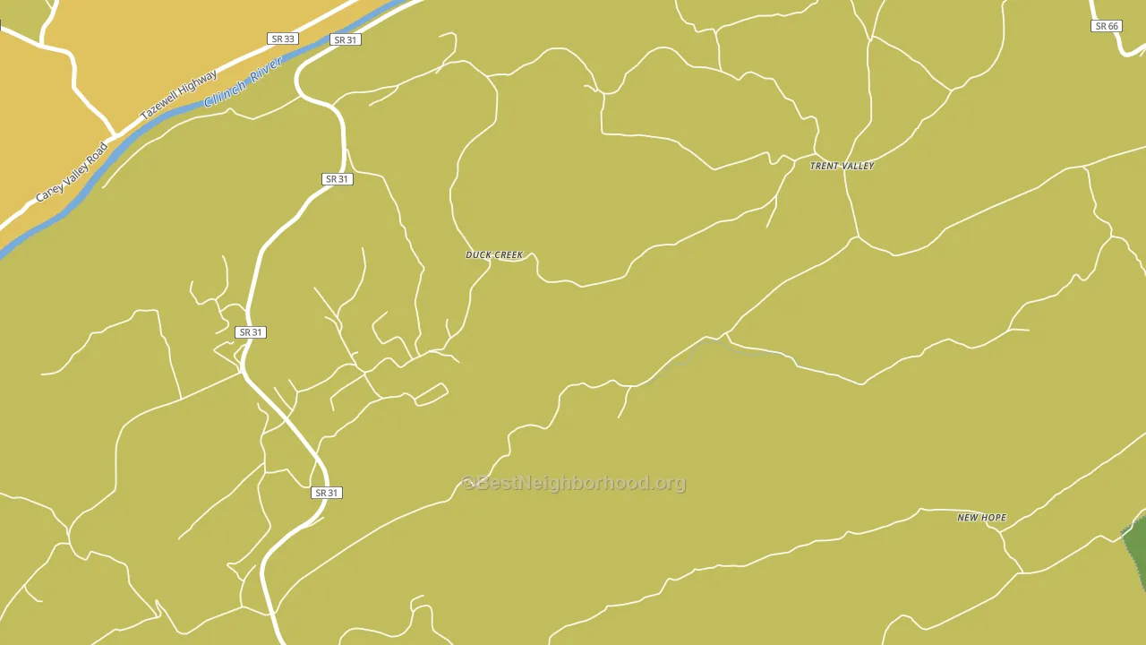 Duck Creek, TN block-group voter-turnout map