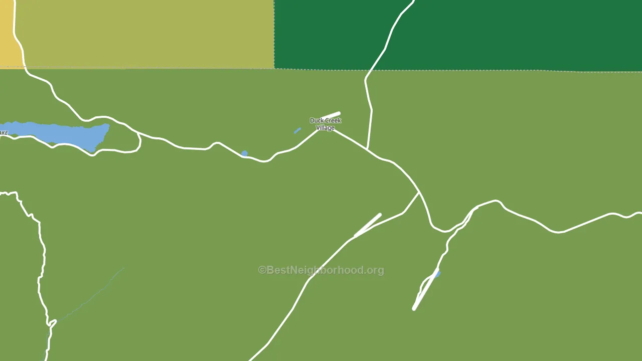 Duck Creek Village, UT block-group voter-turnout map