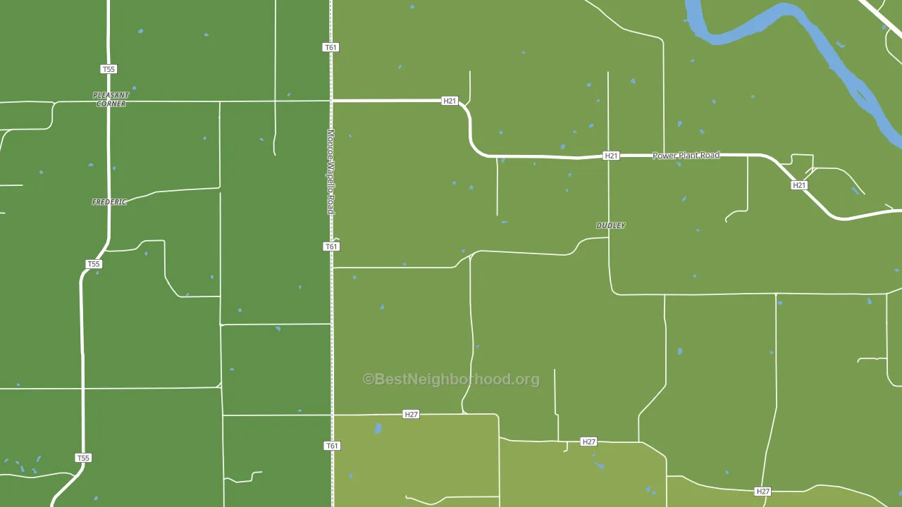 Dudley, IA block-group voter-turnout map