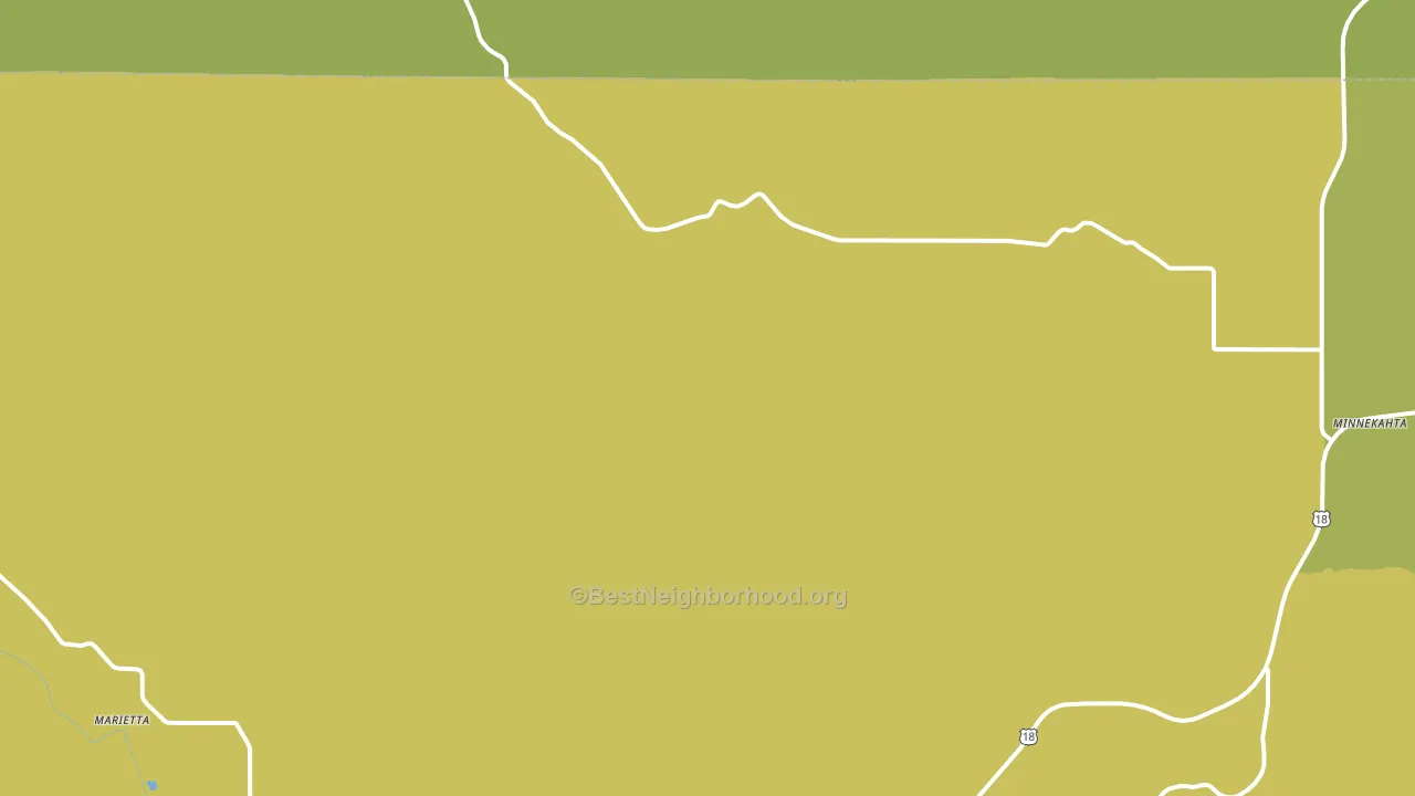 Dudley, SD block-group voter-turnout map