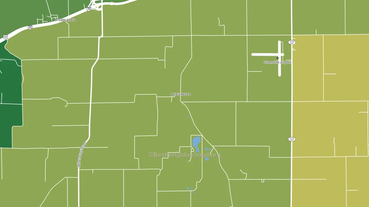 Dudleyville, IL block-group voter-turnout map