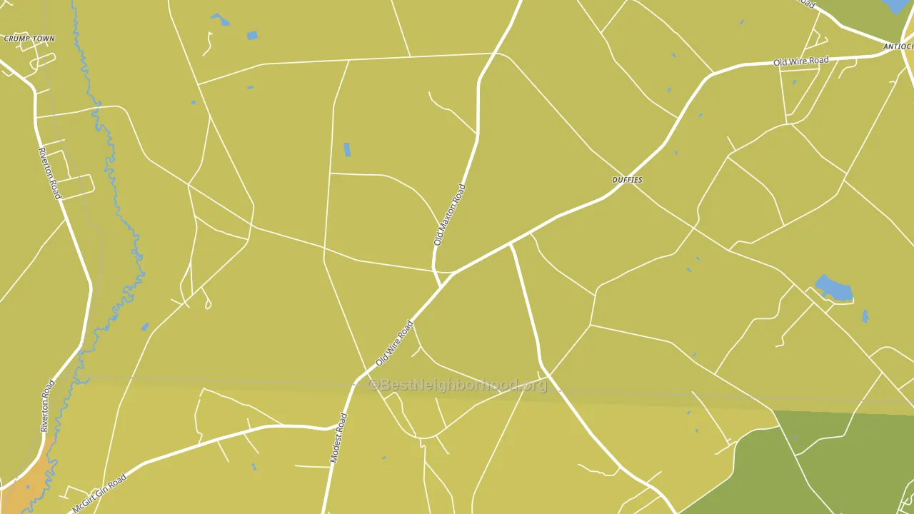 Duffies, NC block-group voter-turnout map