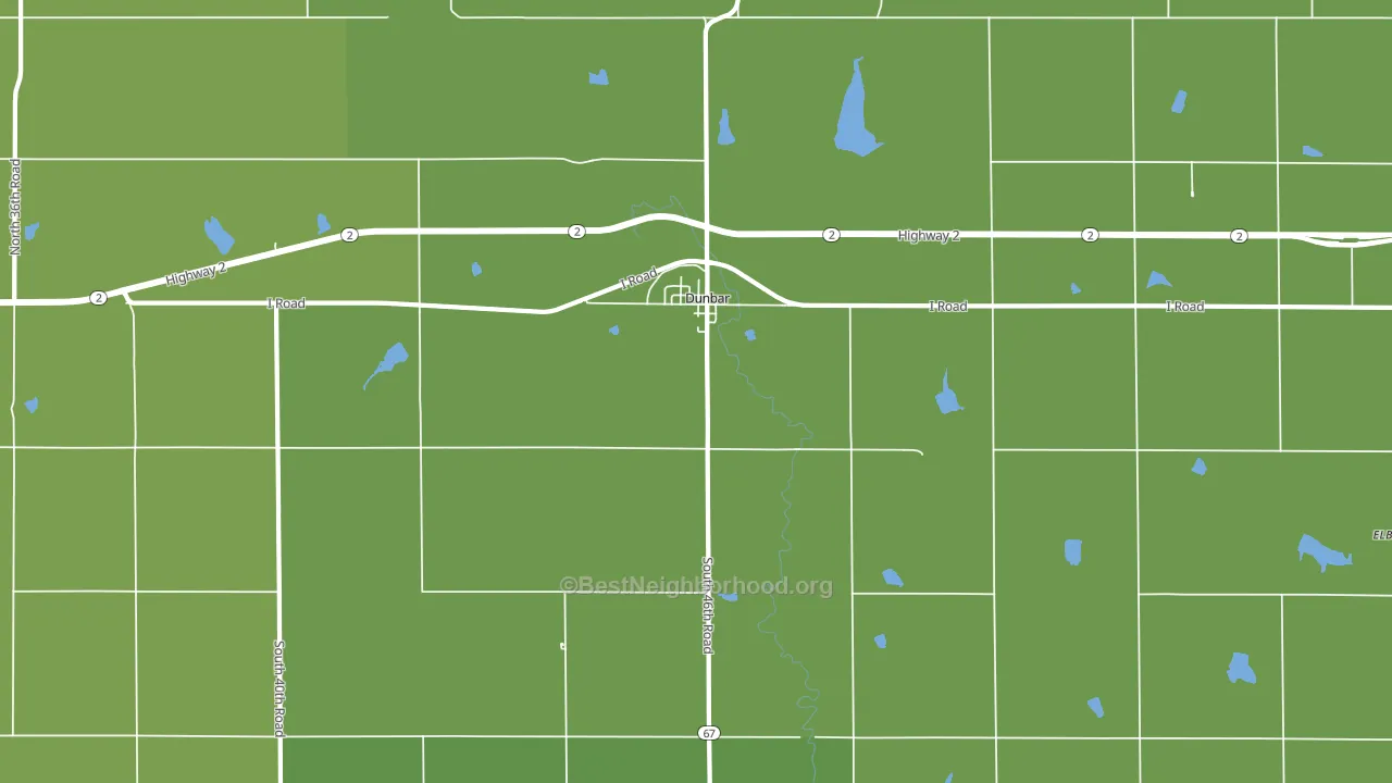 Dunbar, NE block-group voter-turnout map