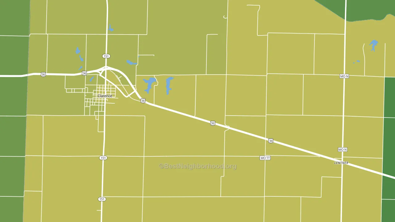 Duncans Bridge, MO block-group voter-turnout map