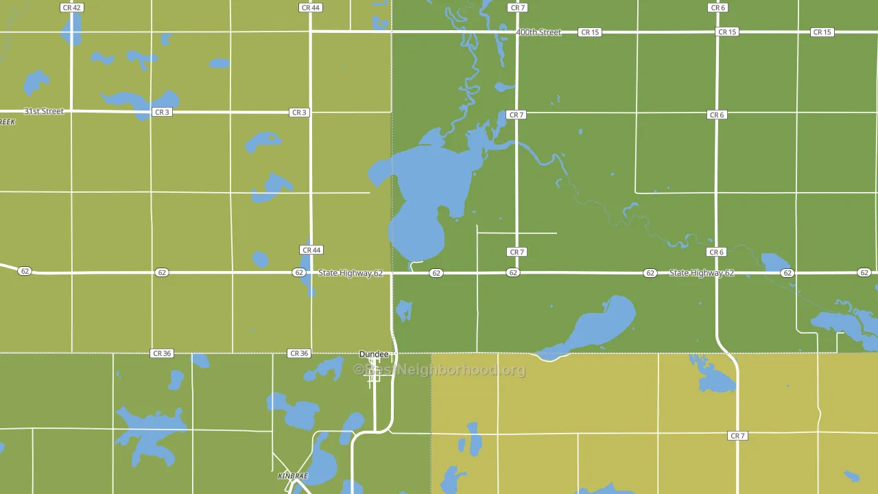 Dundee, MN block-group voter-turnout map