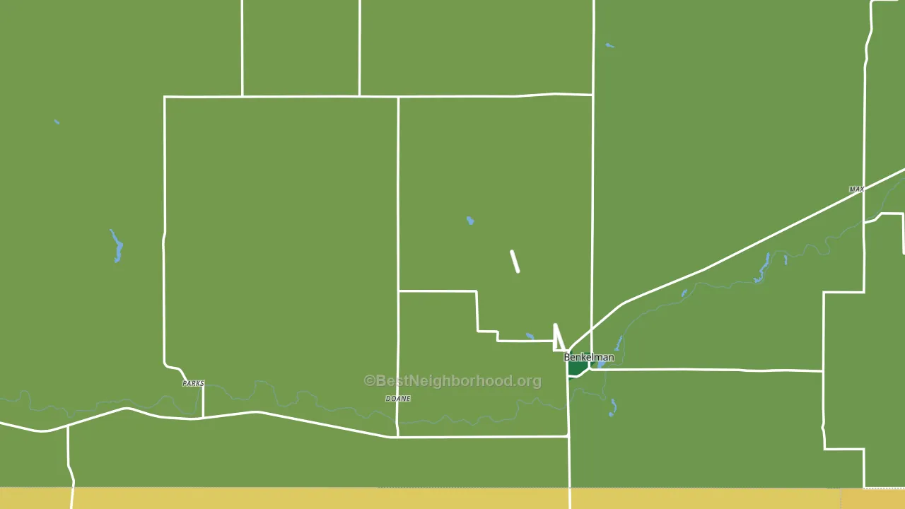 Dundy County, NE block-group voter-turnout map