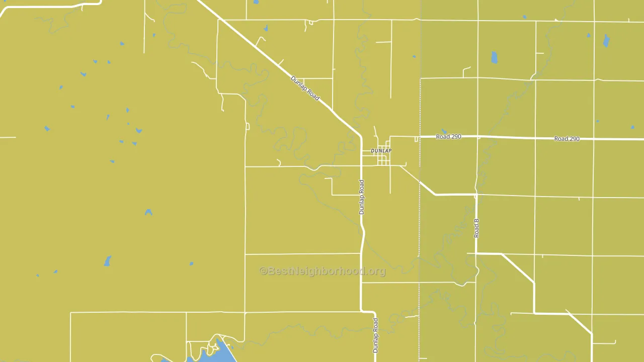 Dunlap, KS block-group voter-turnout map