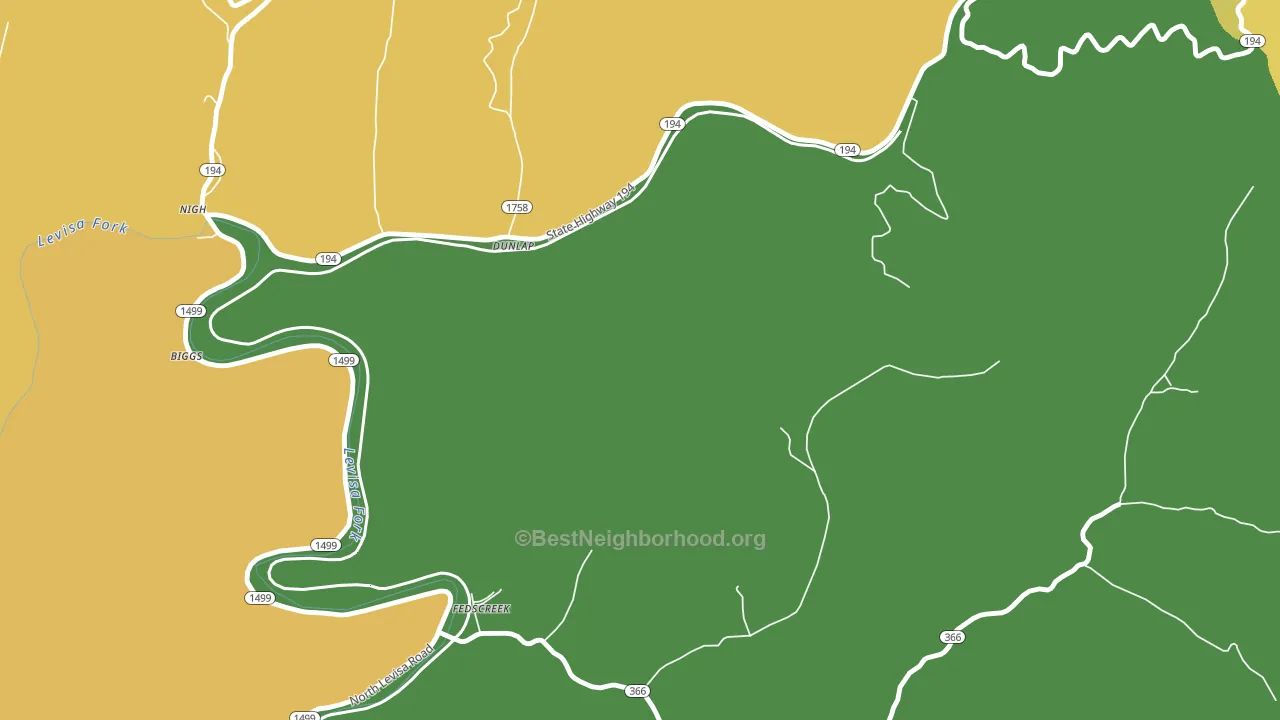 Dunlap, KY block-group voter-turnout map