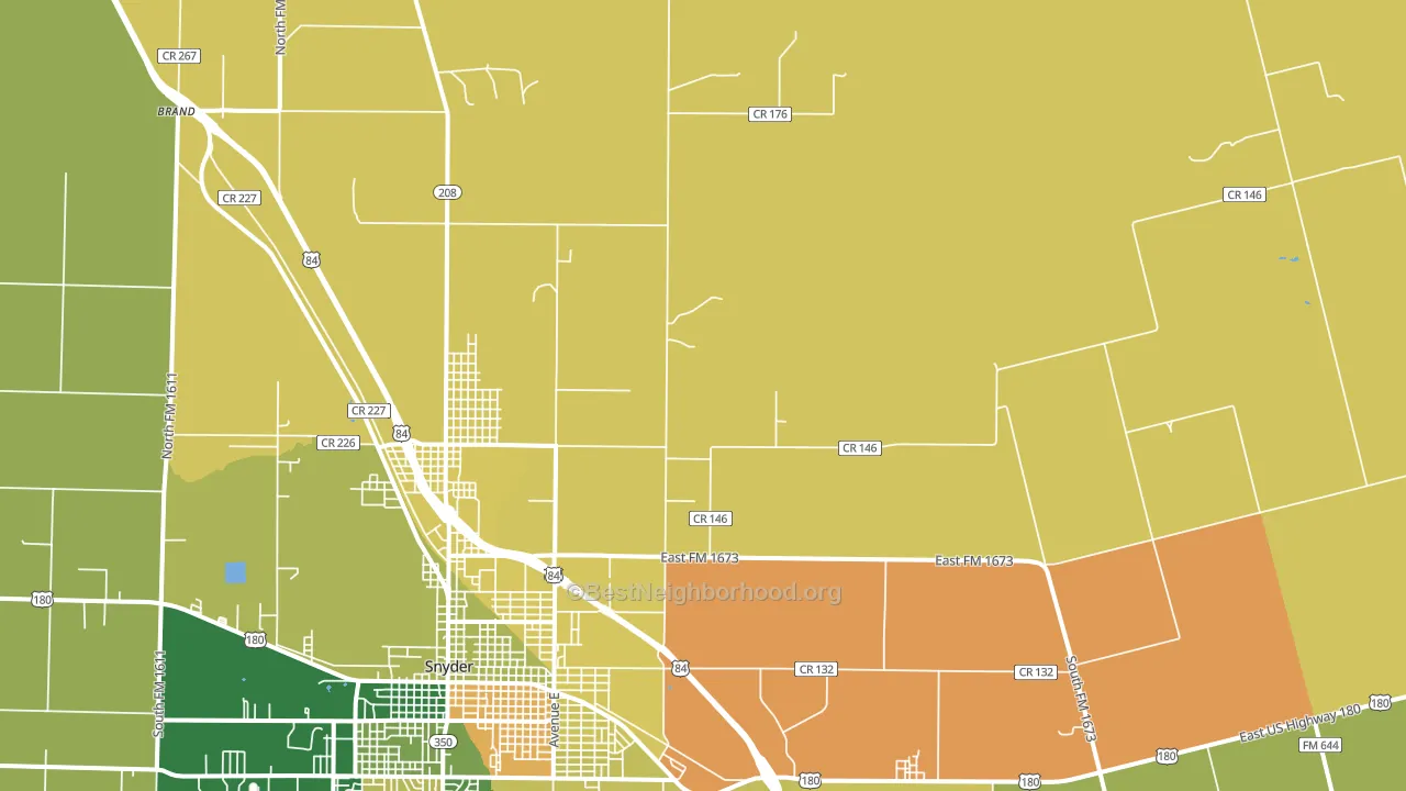 Dunn, TX block-group voter-turnout map