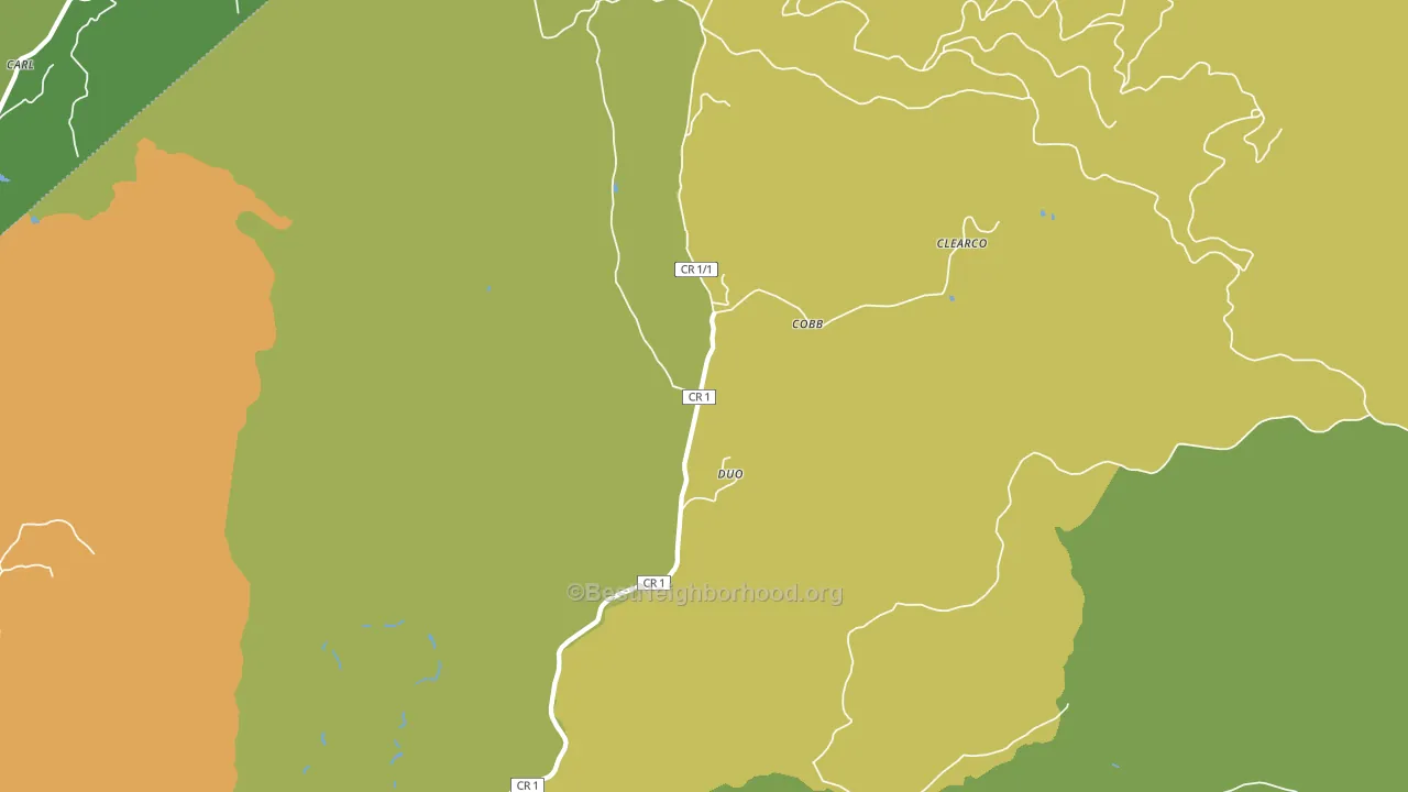 Duo, WV block-group voter-turnout map