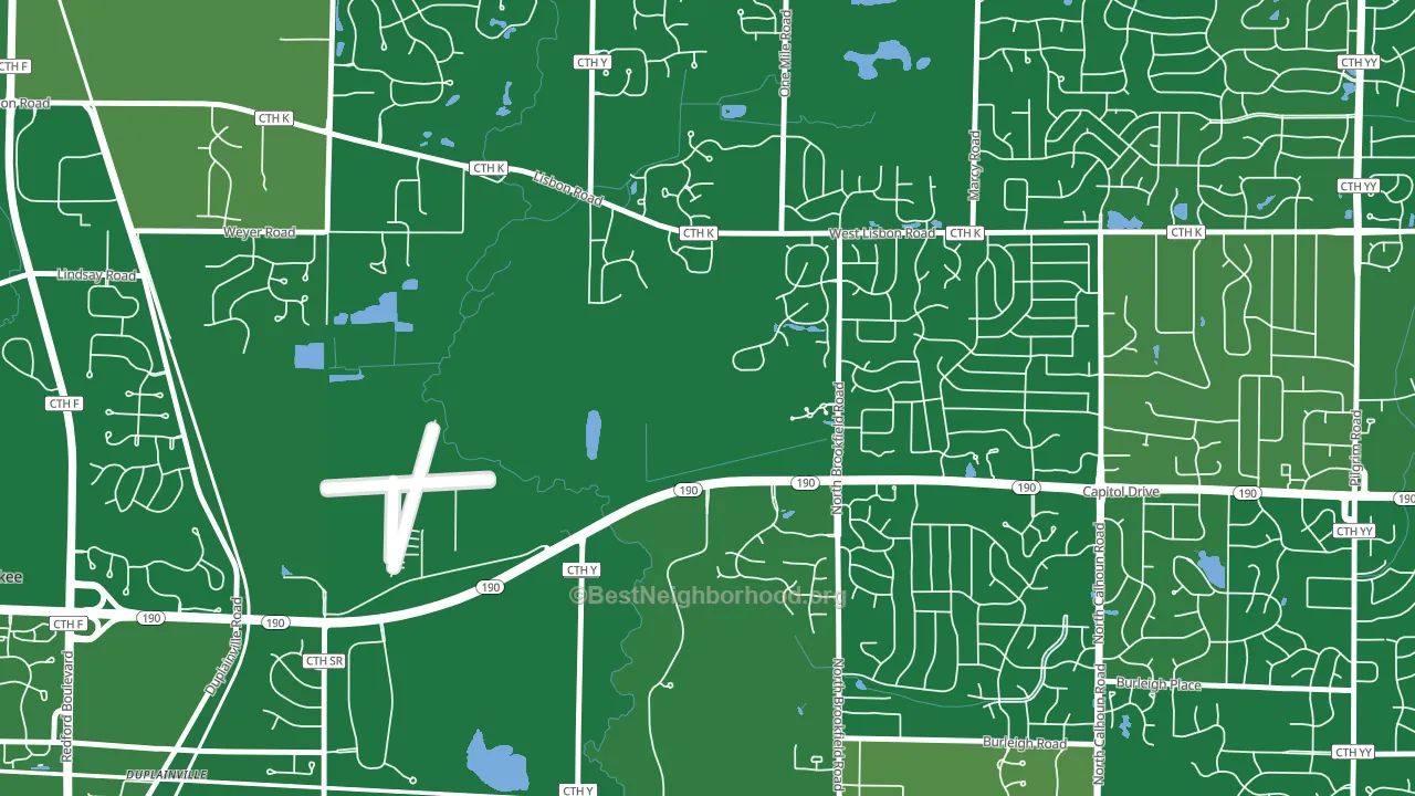 Duplainville, WI block-group voter-turnout map